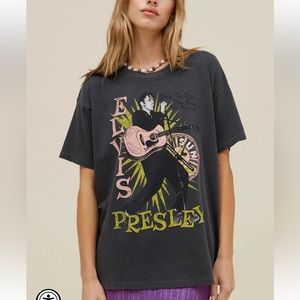 DAYDREAMER - SUN RECORDS ELVIS BROKE THE RULES MERCH TEE - PIGMENT BLACK XS